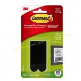 24 ct. 3M Command Black Picture Hanging Strips 12