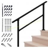 Metty Metal Outdoor Stair Handrails, 1-4 Steps