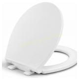 Round Toilet Seat 16.5  Slow Close, White