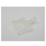 100ct Plastic Hanging Bin Tag Holder 1/4 H x 2 W