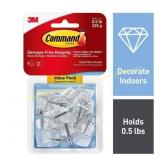 4 ct. 1/2 lb Clear Wire Hook Pack (9 hooks)