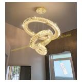 HAIXIANG 3 Rings LED Chandelier Gold Pendant