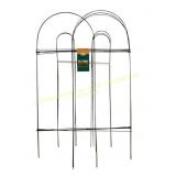 2ct Panacea 10 ft PVC Green Garden Fence 32 in H