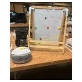 Easel, Stereo, Coffee Pot