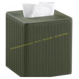 PU Leather Tissue Box Cover (Green)
