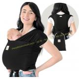 KeaBabies Baby Wrap Carrier Ring Sling, Black