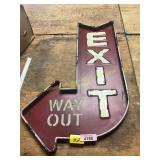 Exit Way Out Sign