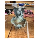 Angel Holding Bird Statue