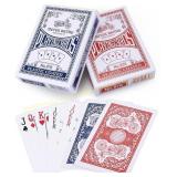 6ct RED Motor Brand Playing Cards, Plastic-Coated