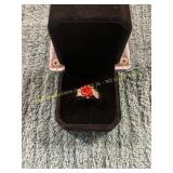 Ladies Elegant Size 6 Rose Ring