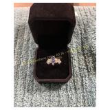 Ladies Size 6 Blue Gemstone Ring