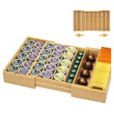 MinBoo Bamboo K Cup Holder for Drawer/Counters