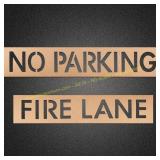 Tinlade 4" No Parking Fire Lane, easter decoration