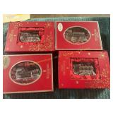 4ct Waterford Crystal Train Set