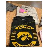 Size L North Face Button Down + Iowa T