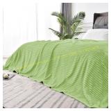 BEDELITE Fleece Blanket Queen 90x90 Sage