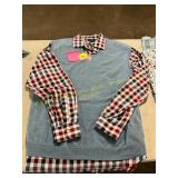 XL Sweater Vest + Long Sleeve Shirt