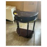 Half circle end table