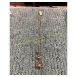 24in Silver Heart Moonstone Sitting Cat Necklace