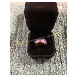 Unisex Size 6 Wide Rimmed Ring