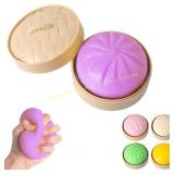 Dumpling Squishy Box   Fidget Toys, Deep Purple
