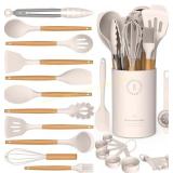 Silicone Cooking Utensils Set with Handles