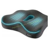Memory Foam Seat Cushion, Back Pain, Dark Gray