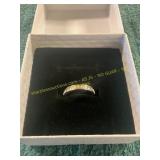 Size 6 Silver CZ Diamond Wedding Band