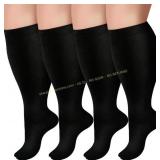 4ct Calf Compression Socks, XXL, insoles Size 7