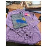 Mens L Capt Finn + Linen Long Sleeve