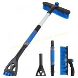 12.6" Car Ice Scraper & Snow Brush, Blue