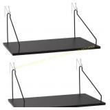Fabric Wall Cubicle Shelf with Hooks 2-Pack
