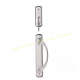 Newbury Gliding Patio Door Lock, Satin Nickel