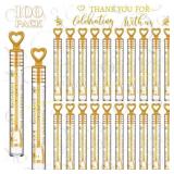 Shappy 100 Pcs Bubble Wands (Gold Heart)