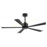 52-Inch 5-Blade Ceiling Fan (Black)