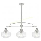 Brushed Nickel 3-Light Kitchen Island Fixture