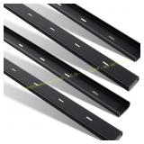 Blulu 4 Pcs 48" L C Channel Bracket Black