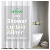 eachope Waterproof Shower Curtain, 72x72