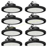 ONLYLUX 8 Pack 150W UFO LEDs 5000K