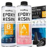 Nicpro 8oz Crystal Clear Epoxy Kit for Art