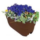 Emsco Bloomers Railing Planter   24" Brown