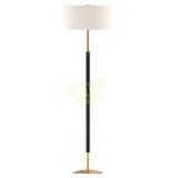 Henn&Hart 2-Light Floor Lamp, Matte Black