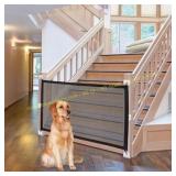 Magic dog gate for stairs