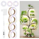 3CCT Indoor Grow Lights, 192 LED, 4-Head