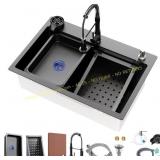 30x18" SS Kitchen Sink with Faucet