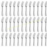 Funnydin 36-Piece Dinner Forks, 7.1" Stainless
