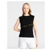 L Time and Tru Cotton Peplum Tank Top