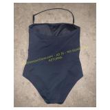 Black bikini one piece Large