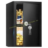 3.0 cu ft Fireproof Safe Box with Key Lock