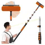 SISUPASSIE 30FT Reach 2-in-1 Window Squeegee